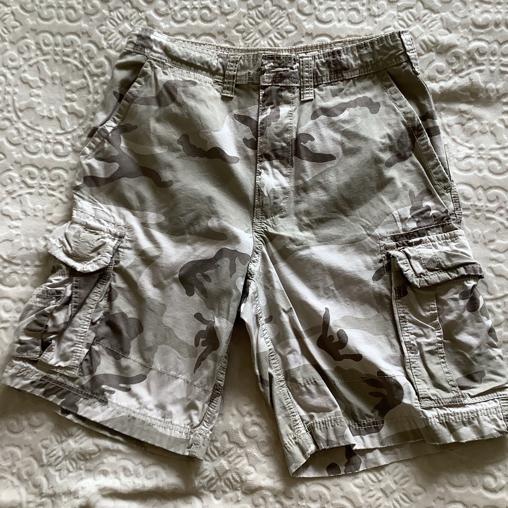 Desert Camo Urban Cargo Shorts, ripstop, men’s size 32, vintage